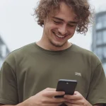 vecteezy_young-man-with-curly-hair-smiles-while-using-smartphone-in_71618091 1